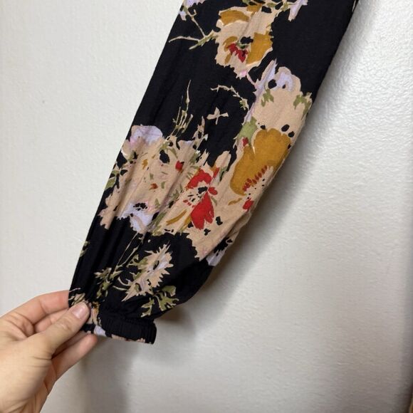 Billabong‎ Secret Moons Floral Romper Long Sleeve Vacation Women’s Medium - Picture 4 of 9